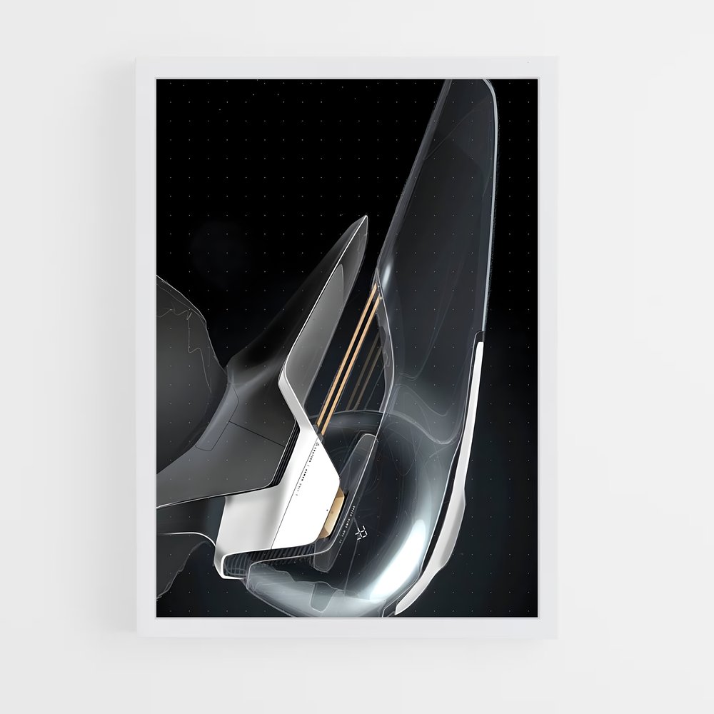 Poster Futuriste 2025 – affiche Faraday Future (vue 3)